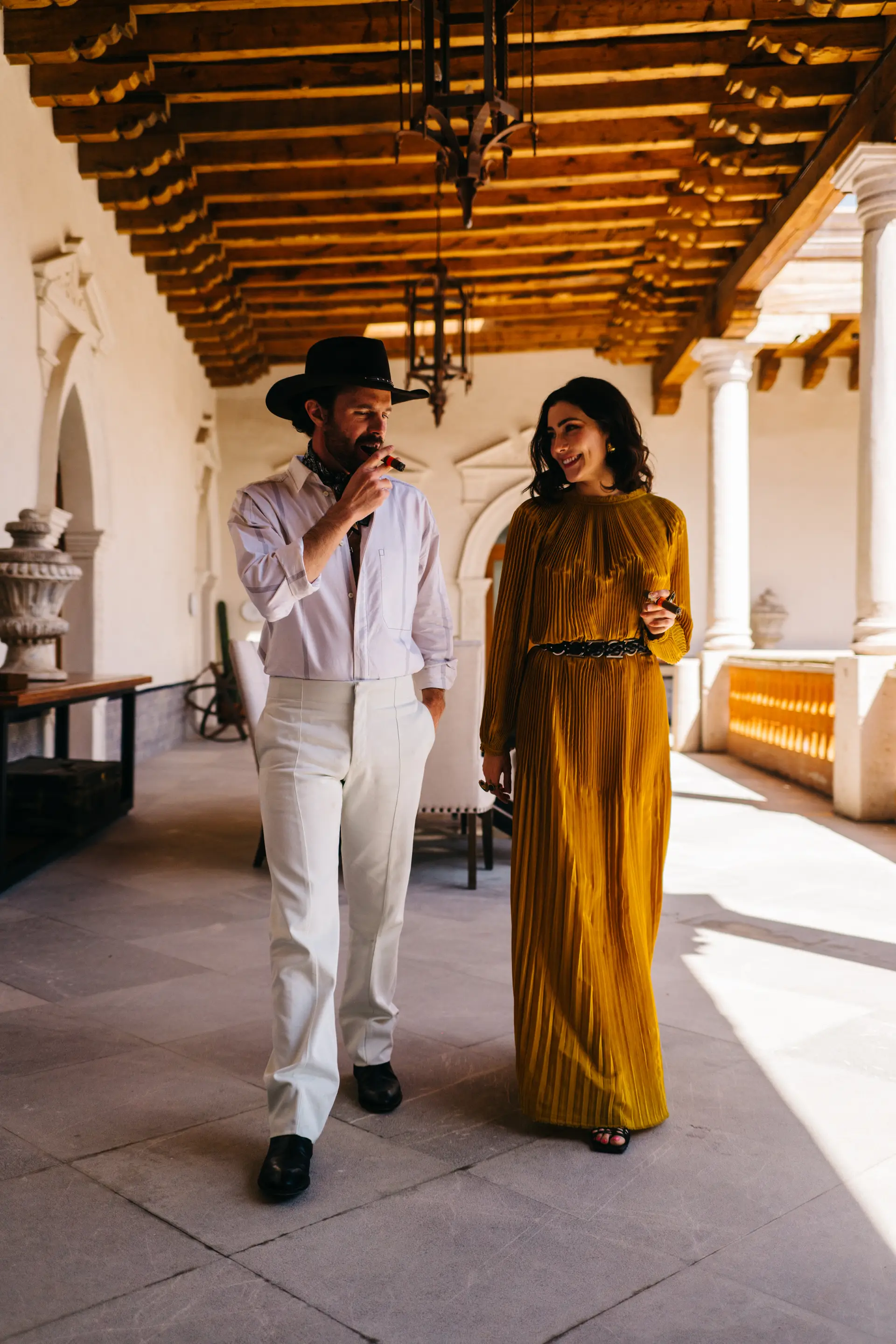 Pareja en el cortijo, Casa 1910